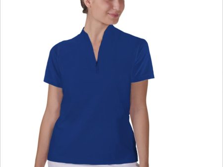 INDIGO POLO QUARTER ZIP TOP Online