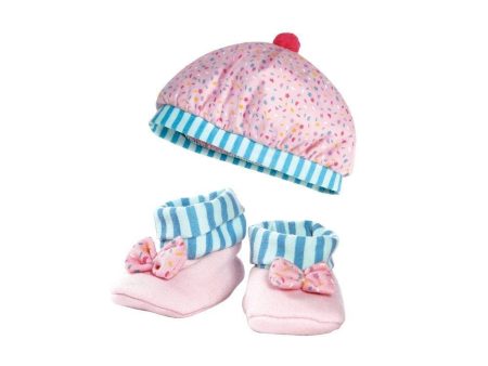 BabyTime Fashion Multi Color Hat & Bootie Combo For Sale