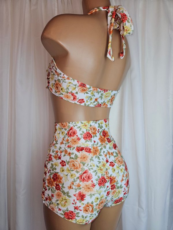 Starlet High Waist Bottom in White Floral Online now