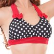 Sue Retro Halter Top With Bows Hot on Sale