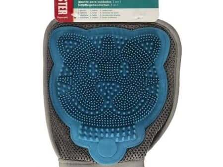 JW Pet Furbuster 3-In-1 Cat Grooming Glove Supply