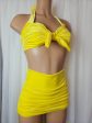 Starlet Ruched Top Yellow Velvet Fashion