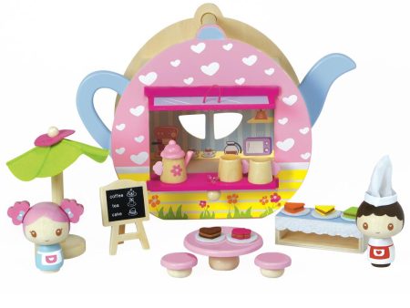 Teapot Café Wooden Play Set For Cheap