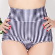 ANNETTE Black Gingham High Waist Bottom Online now