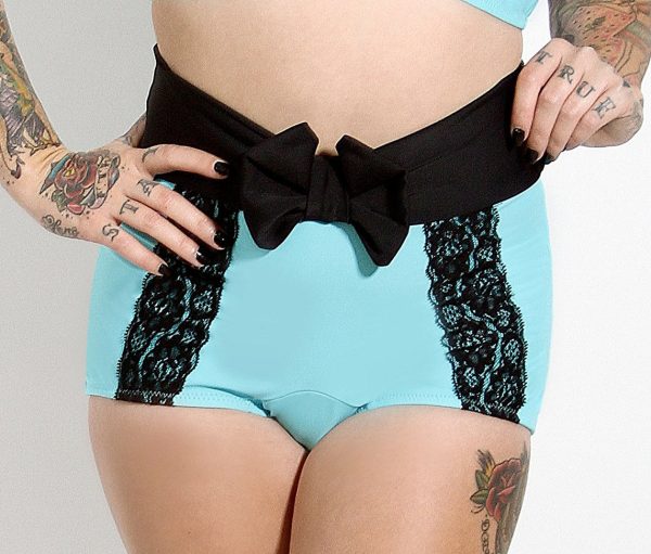 FINAL SALE LULLABY Mint Bottom With Black Bow Online Hot Sale