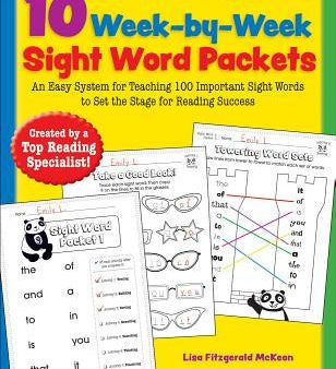 10 Week-By-Week Sight Word Packets: An Easy System for Teaching 100 Important Sight Words to Set the Stage for Reading Success Hot on Sale